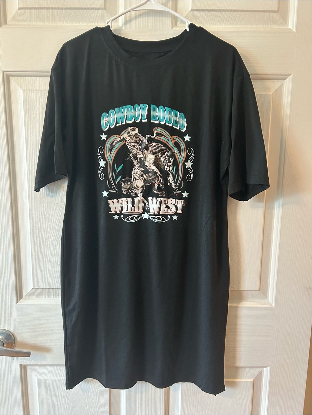 Black Cowboy Rodeo Wild West Graphic Tee